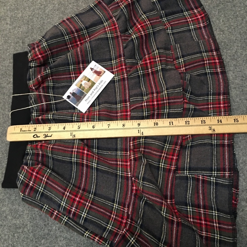 Skirt Flannel Girls 4/5 Midi Multicolored Plaid Ruffle Tiered Mom and Pop's Kids - Picture 8 of 8